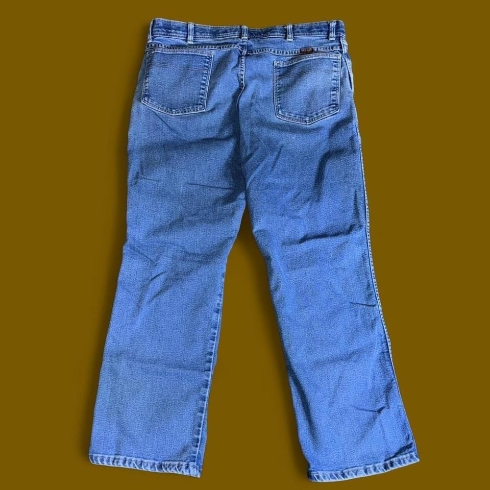 Wrangler Vintage Style Blue Denim Jeans Relaxed Fit Straight Leg Y2K Streetwear